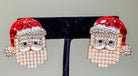 Rhinestone Santa Studs - Deadwood South Boutique & Company LLC