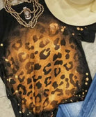 Black Cheetah Tee-Tops & Tees-Vintage Cowgirl-Deadwood South Boutique, Women's Fashion Boutique in Henderson, TX