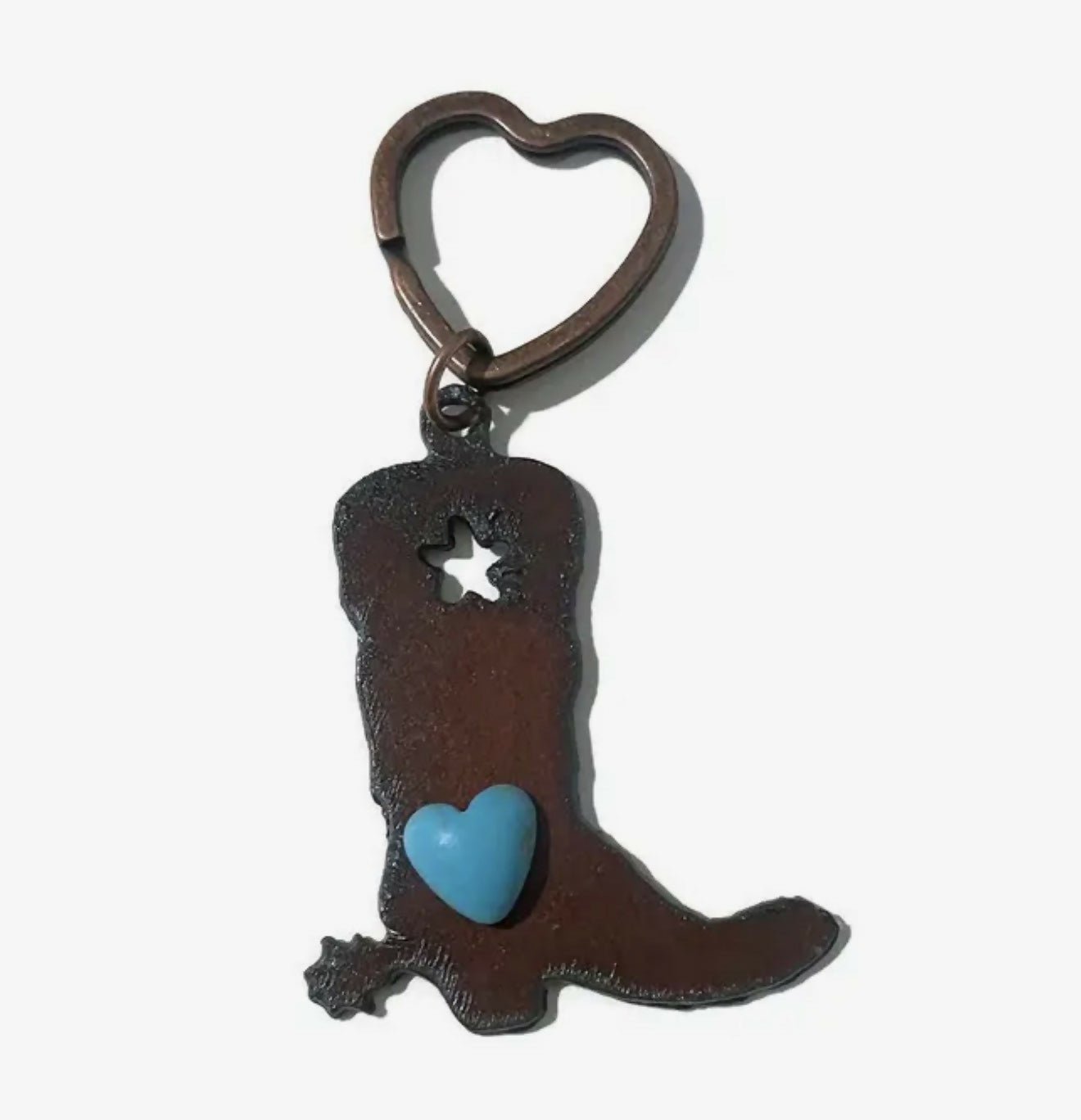 Rustic Metal Keychains - Deadwood South Boutique & Company LLC