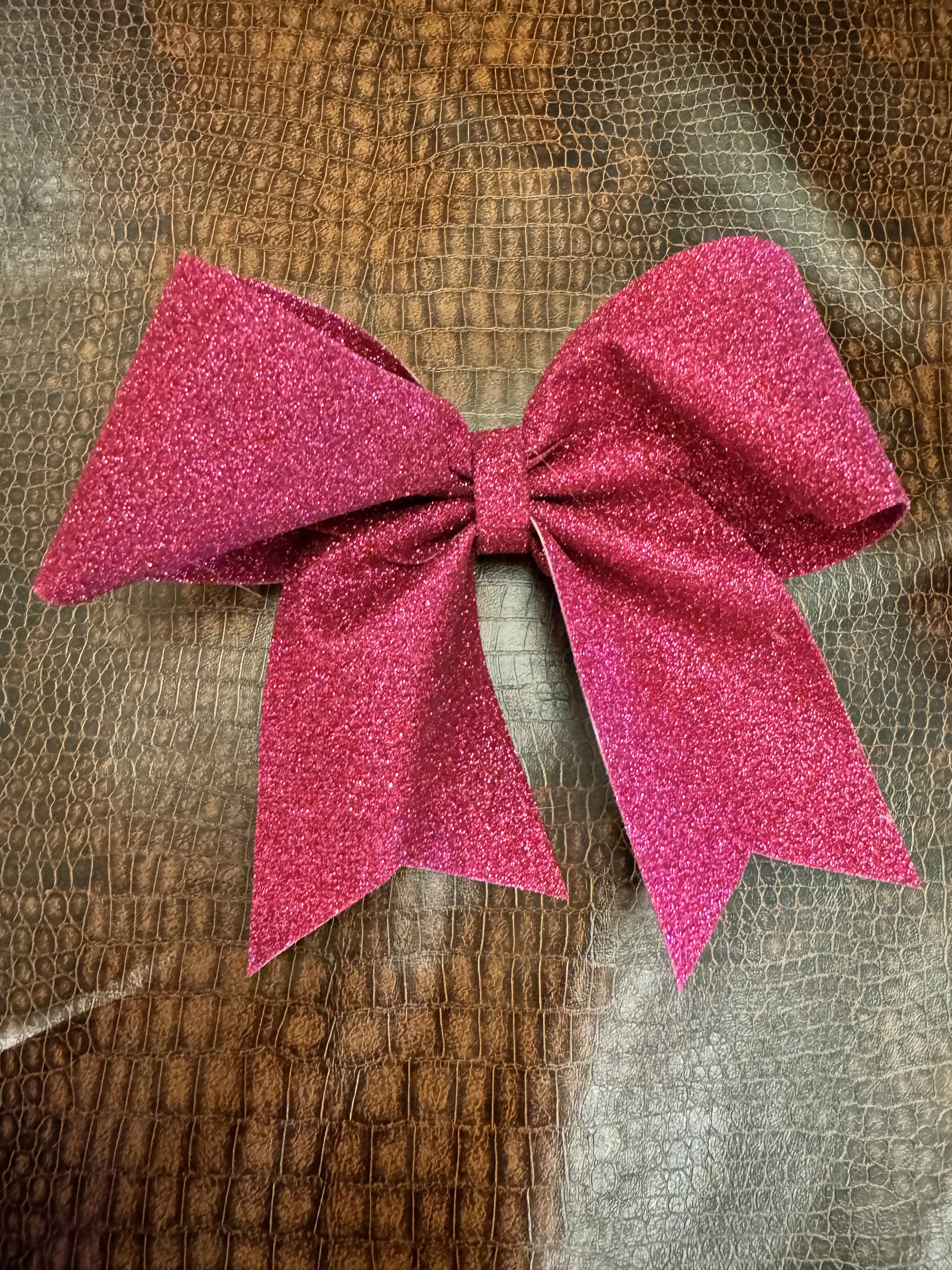 Glitter Cheer Bow-Accessories-Faithful Glow-Deadwood South Boutique, Women's Fashion Boutique in Henderson, TX