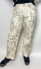 SAIGE High Rise Camo Barrel Jean - Deadwood South Boutique & Company LLC