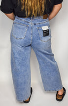 SAIGE High Rise Low Curve Barrel Jean - Deadwood South Boutique & Company LLC
