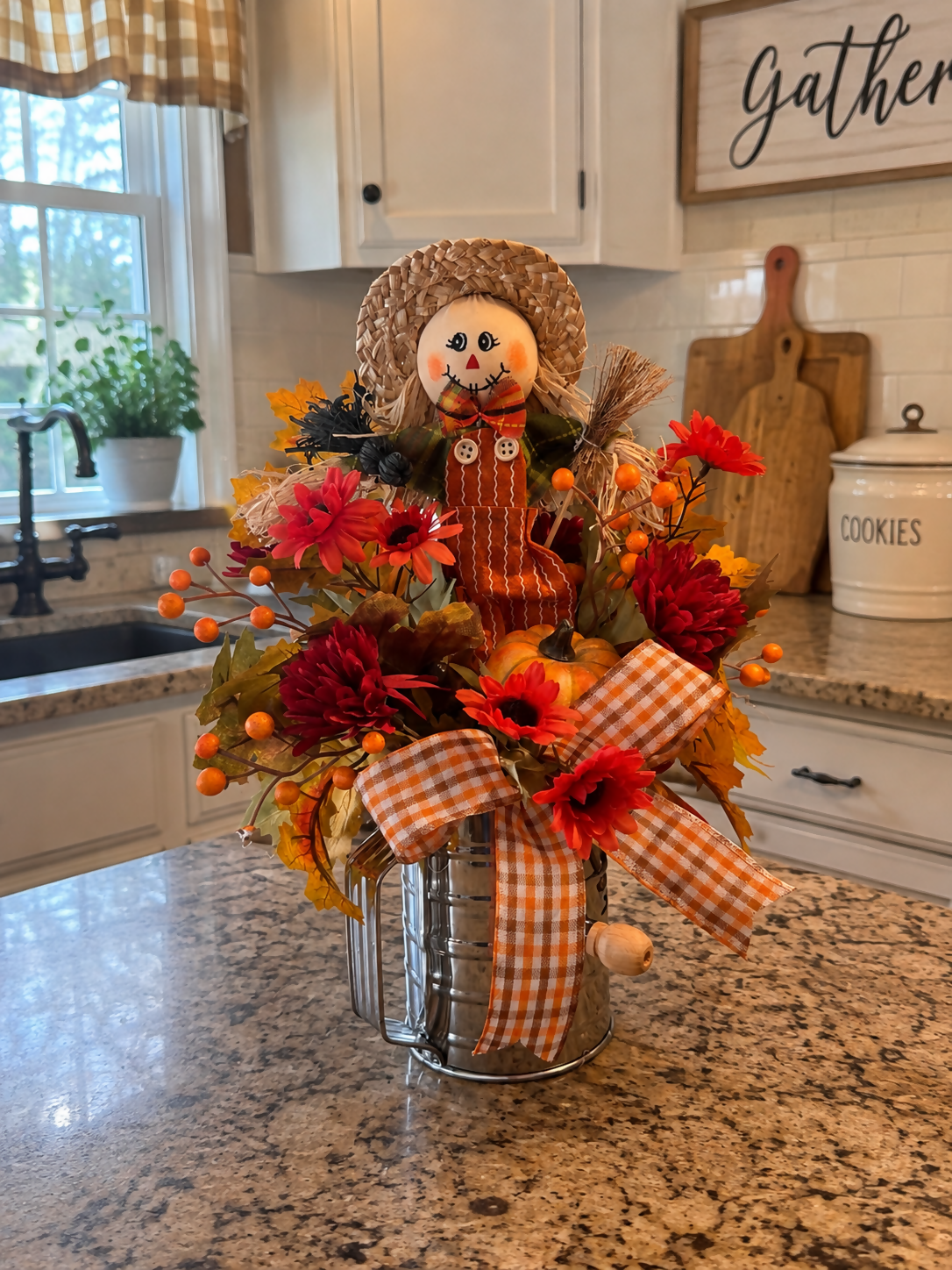 Scarecrow sifter - Deadwood South Boutique & Company LLC