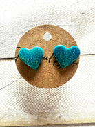 Sea Heart Studs - Deadwood South Boutique & Company LLC