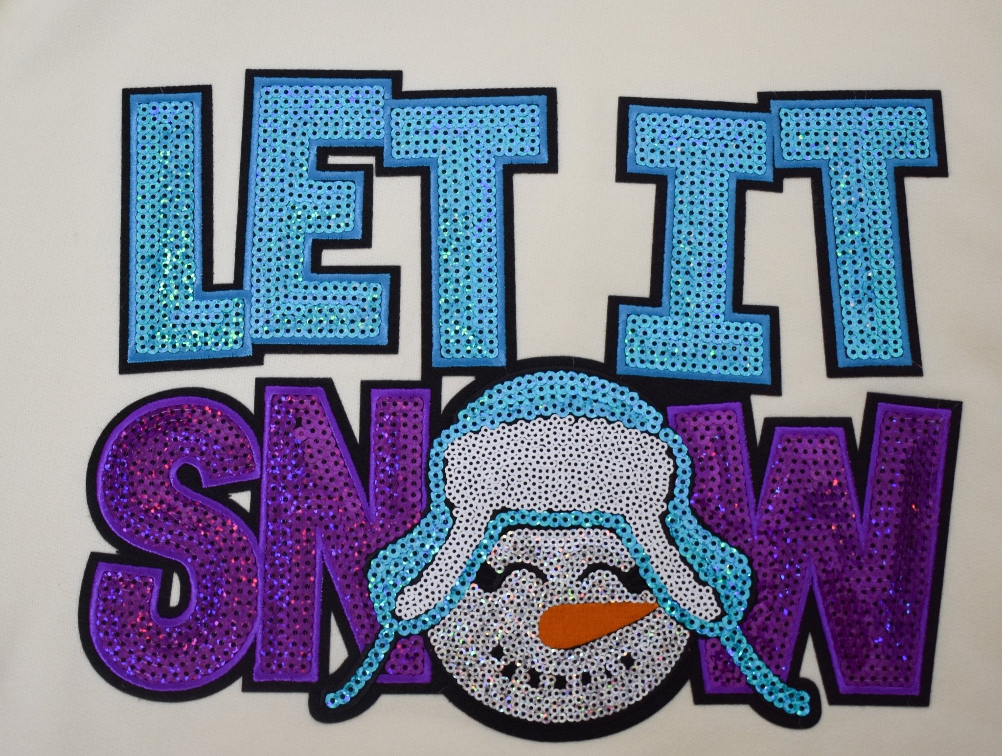 Sequin Let It Snow Sweatshirt - Deadwood South Boutique & Company LLC