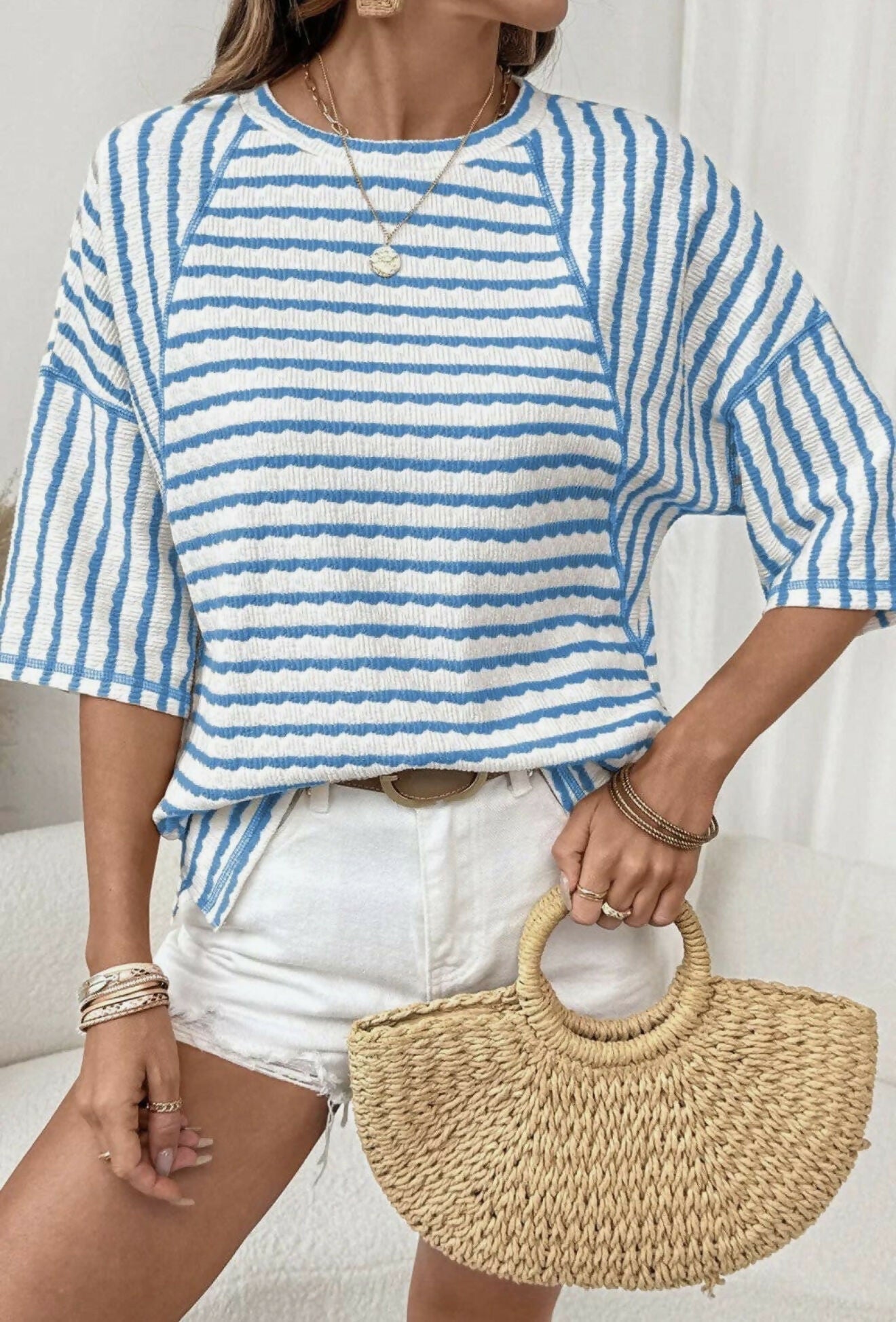 Sloane Texturex Oversized Top - Deadwood South Boutique & Company LLC
