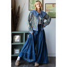 The Denim Smocked Wide Leg Pant-bottoms-Deadwood South Boutique & Company LLC-Deadwood South Boutique, Women's Fashion Boutique in Henderson, TX