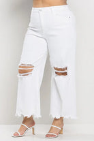 Sneak Peak High Rise Plus Crop White Jeans - Deadwood South Boutique & Company LLC