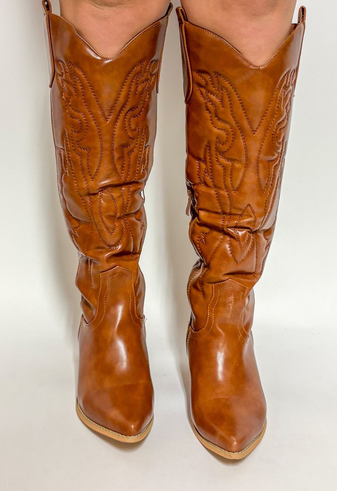 Steppin Out Brown Tall Boot - Deadwood South Boutique & Company LLC