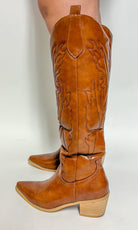 Steppin Out Brown Tall Boot - Deadwood South Boutique & Company LLC