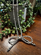 Sterling Silver 18" Varied Pearl Bow Necklace - Deadwood South Boutique & Company LLC