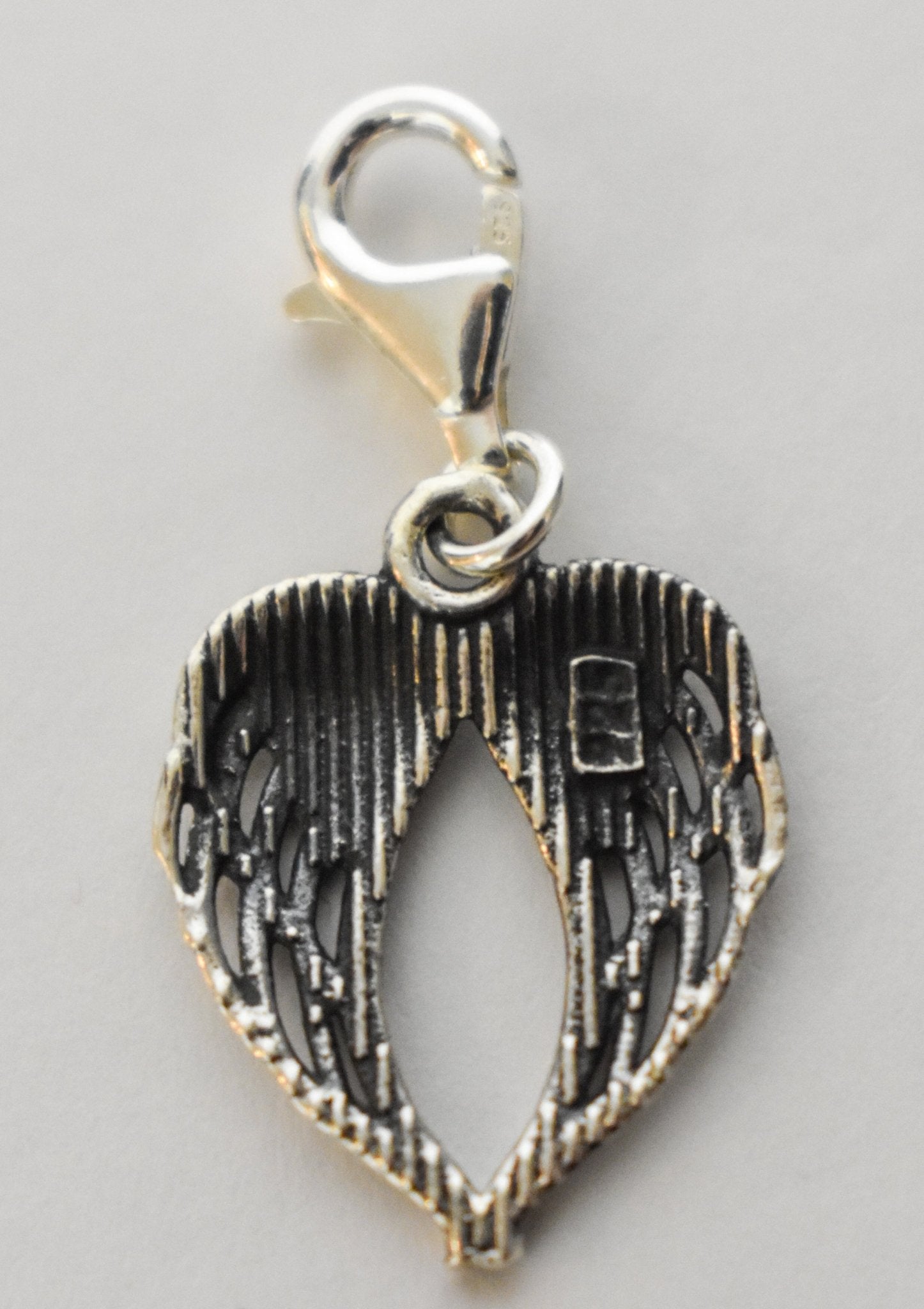 Sterling Silver Angel Wings Charm - Deadwood South Boutique & Company LLC