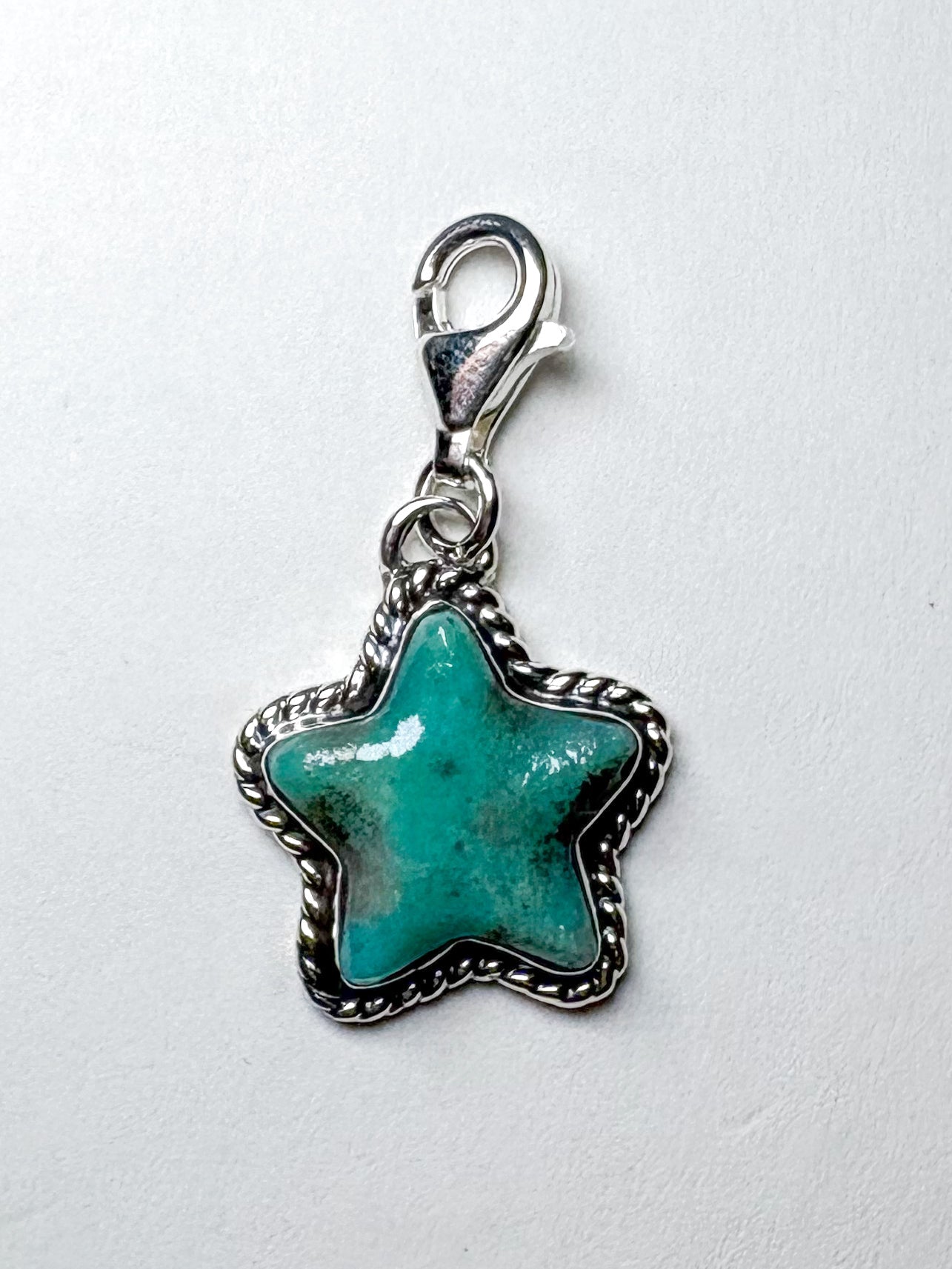 Sterling & Turquoise Star Charm - Deadwood South Boutique & Company LLC