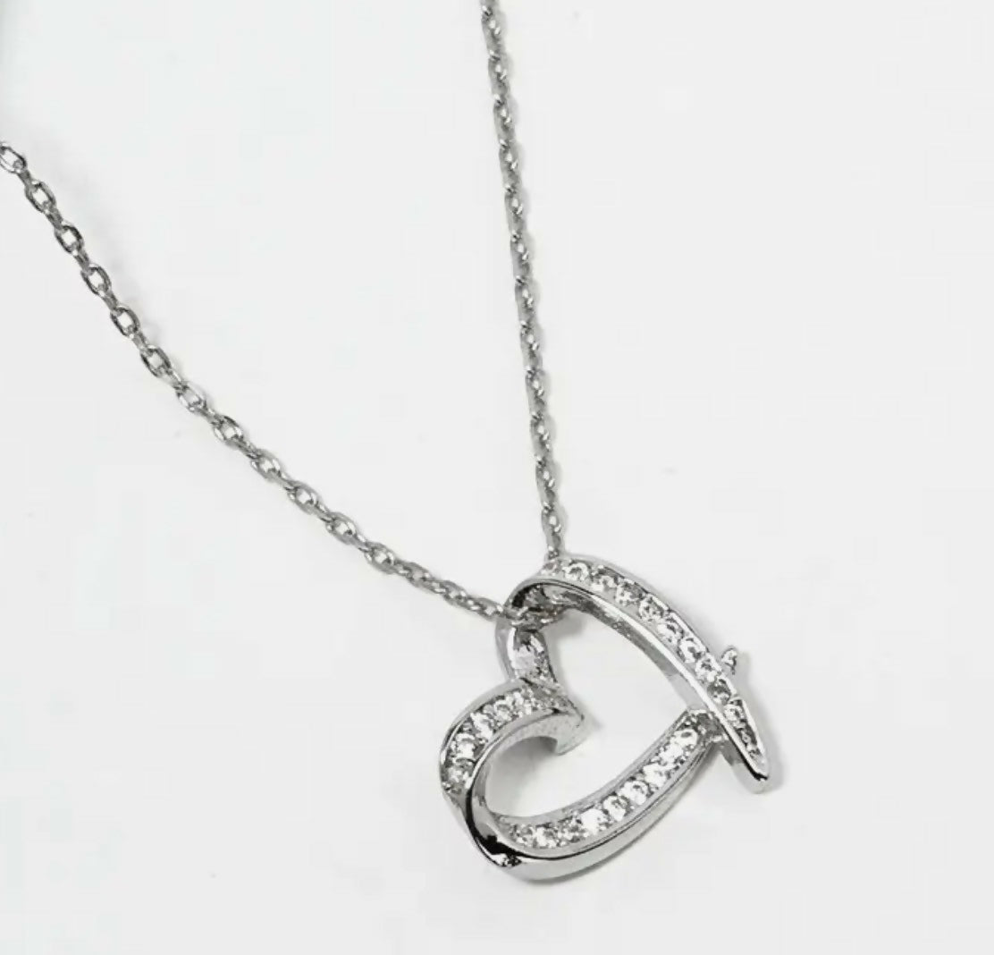 Stolen Heart CZ Pendant - Deadwood South Boutique & Company LLC