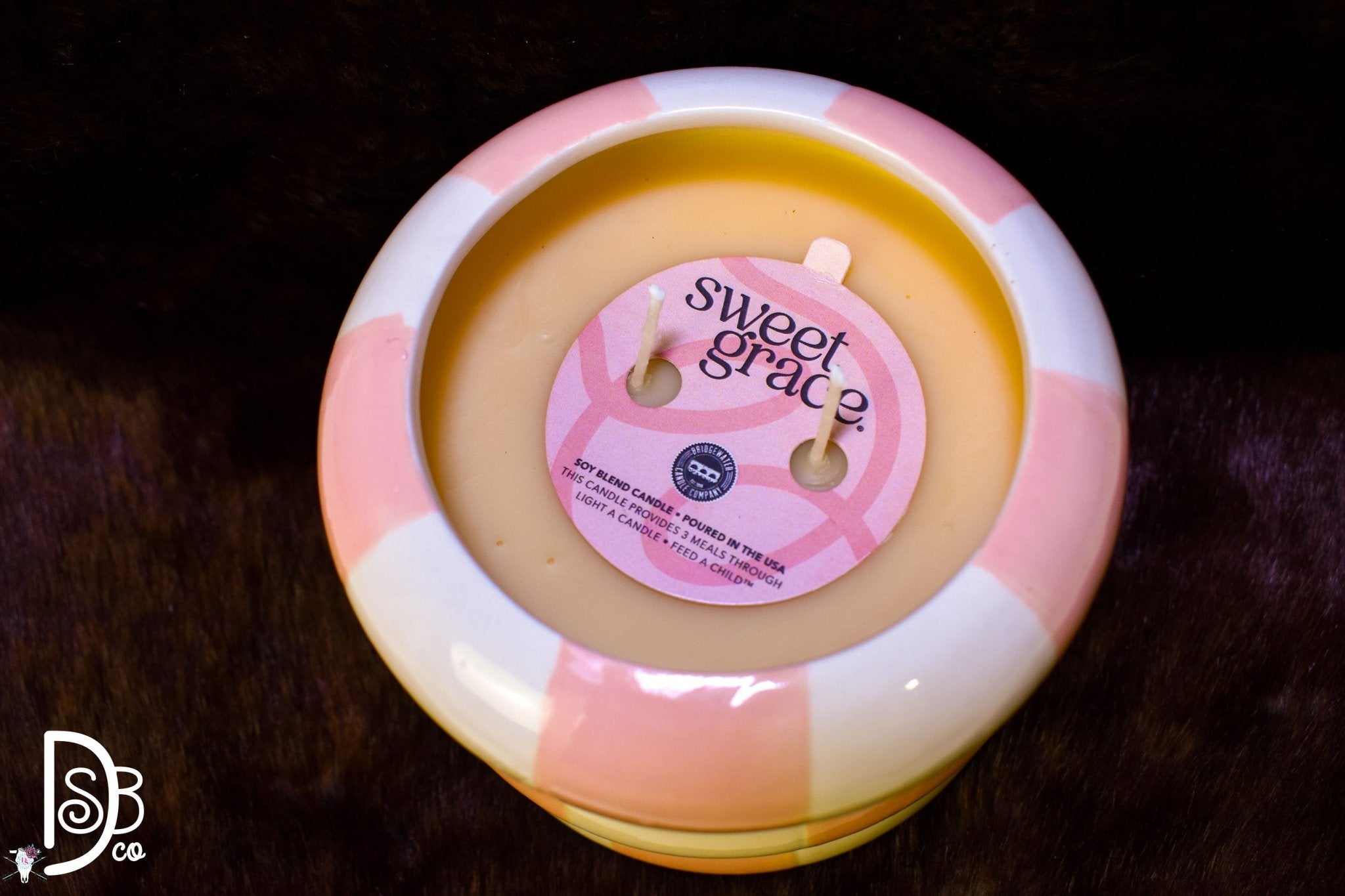 Sweet Grace 25.5oz Checkered Candle - Deadwood South Boutique & Company LLC