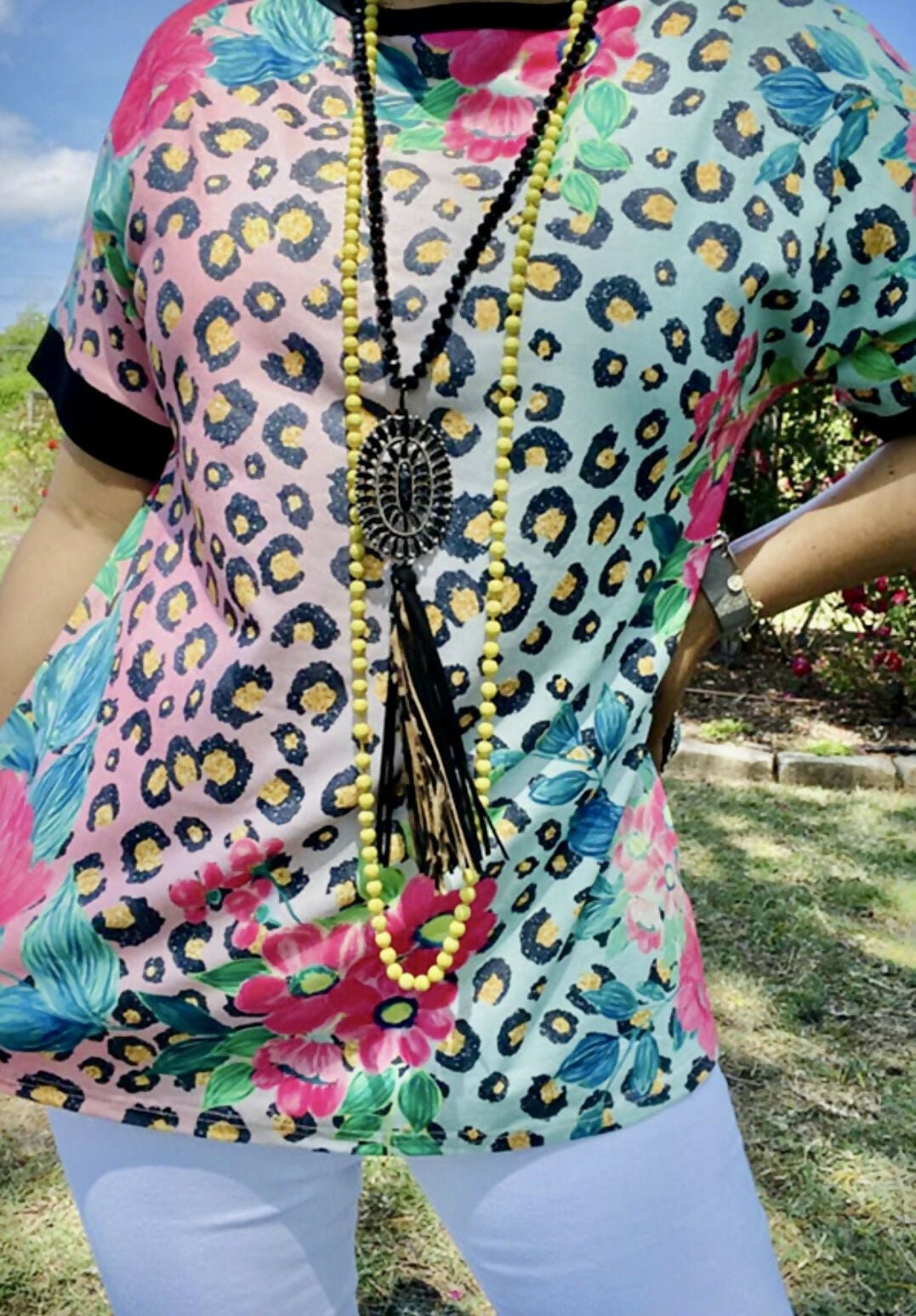 Tami Leopard Floral Top - Deadwood South Boutique & Company LLC