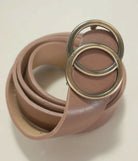 Taupe Double O Buckle Belt - Deadwood South Boutique & Company LLC