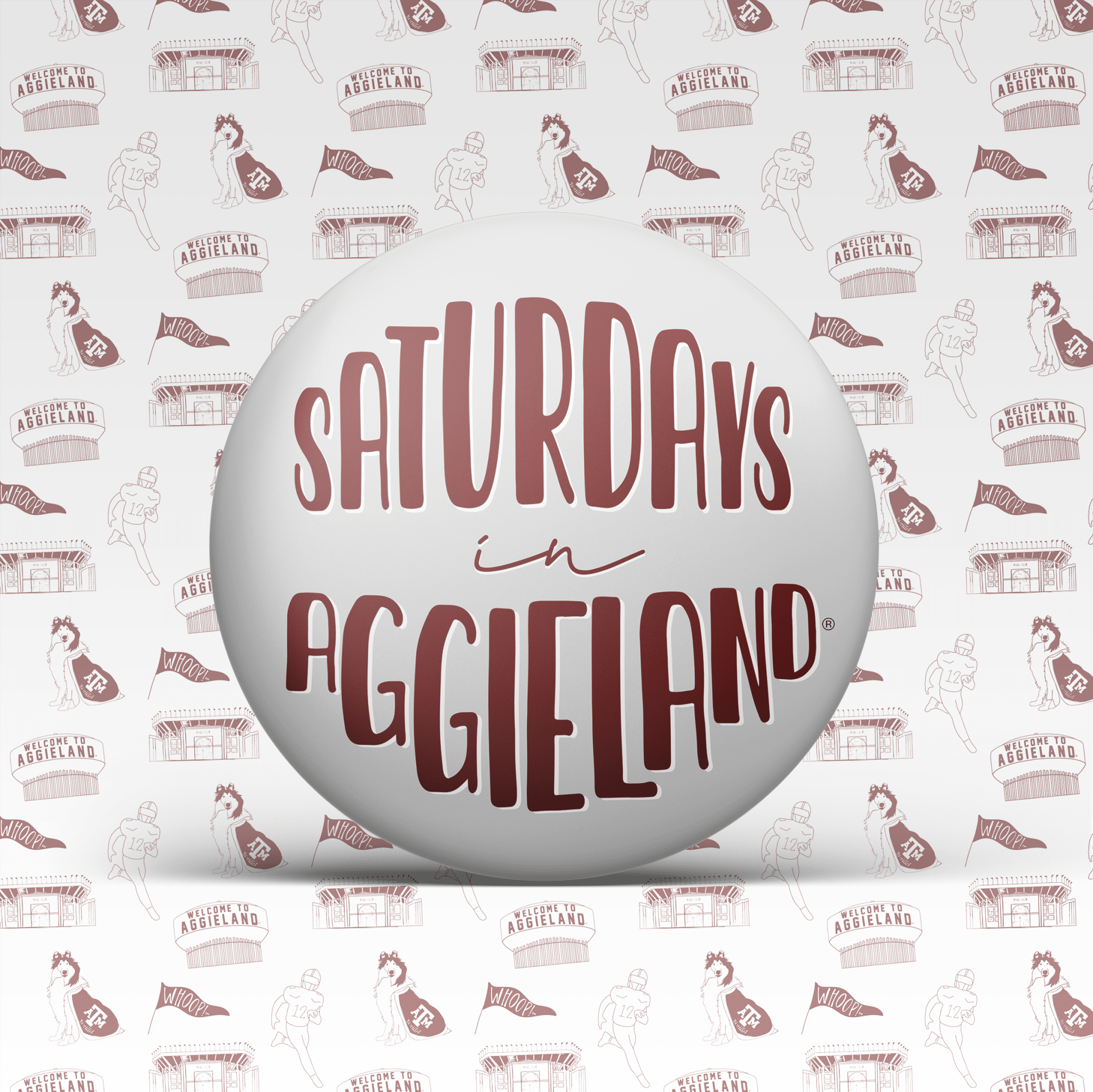 Texas A&M Game Day Buttons | Gameday Pins - Deadwood South Boutique & Company LLC