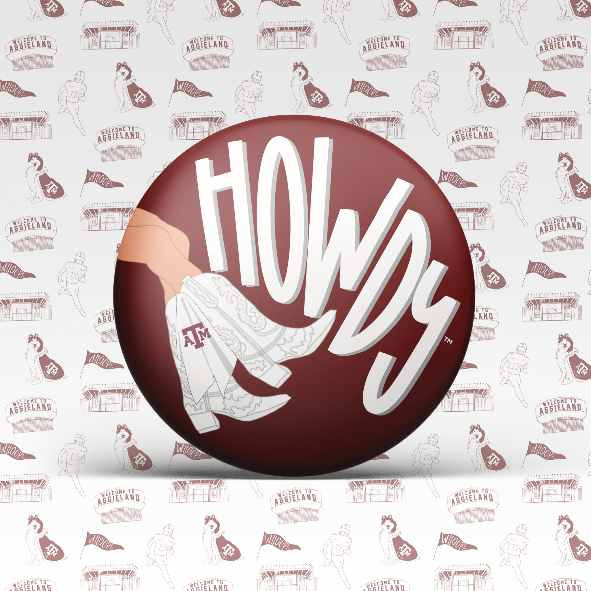 Texas A&M Game Day Buttons | Gameday Pins - Deadwood South Boutique & Company LLC