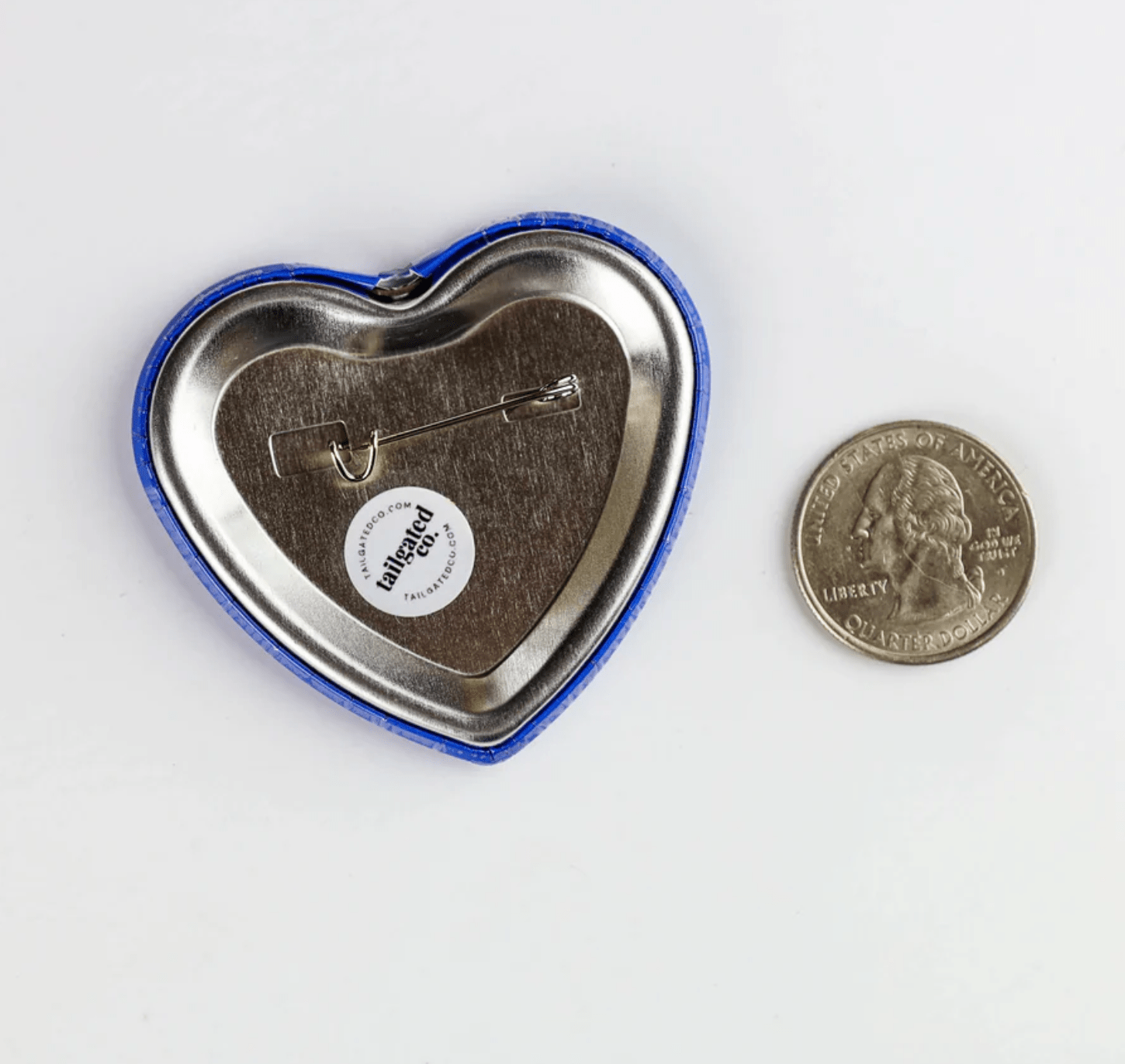 TEXAS A&M Heart Shaped Game Day Button - Deadwood South Boutique & Company LLC