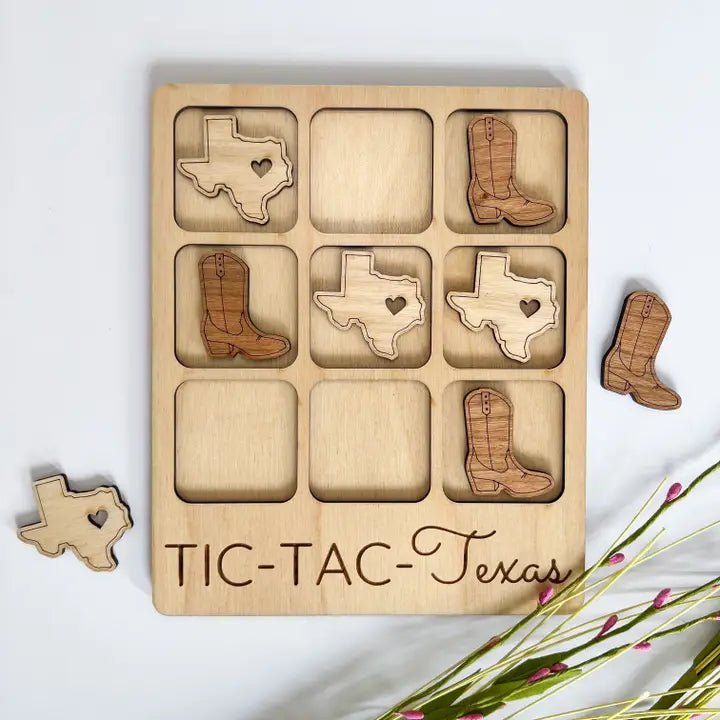 Texas Tic - Tac - Toe Game - Deadwood South Boutique & Company LLC