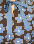 The Blue Floral Baby Doll Top - Deadwood South Boutique & Company LLC
