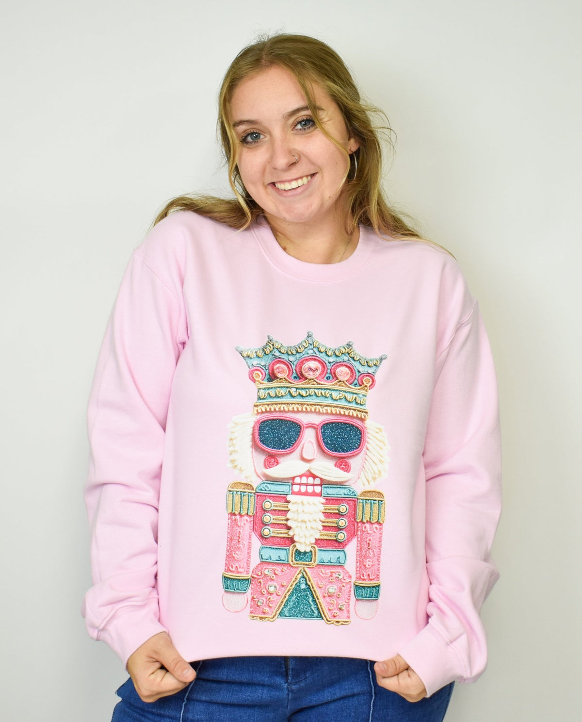 The Boujie Pink Nutcracker Sweatshirt - Deadwood South Boutique & Company LLC