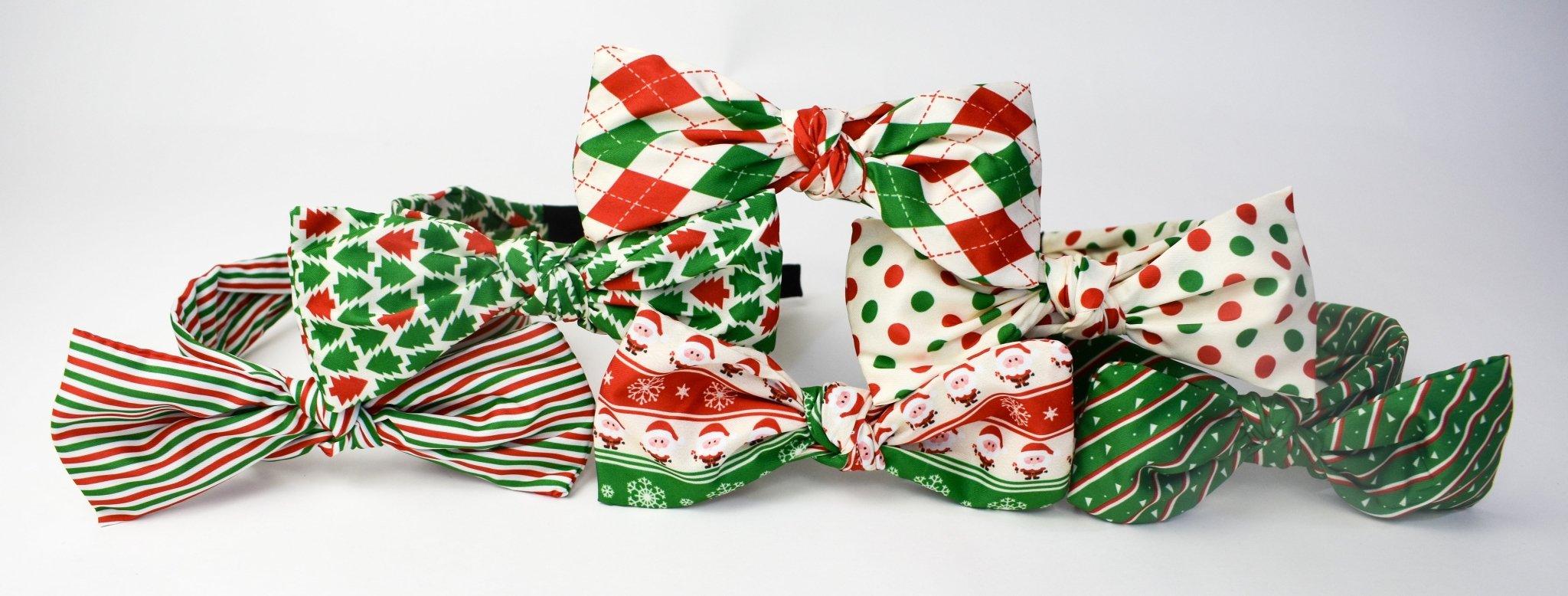 The Christmas Bow Headband - Deadwood South Boutique & Company LLC