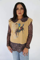 The Collar Leopard Mesh Top - Deadwood South Boutique & Company LLC