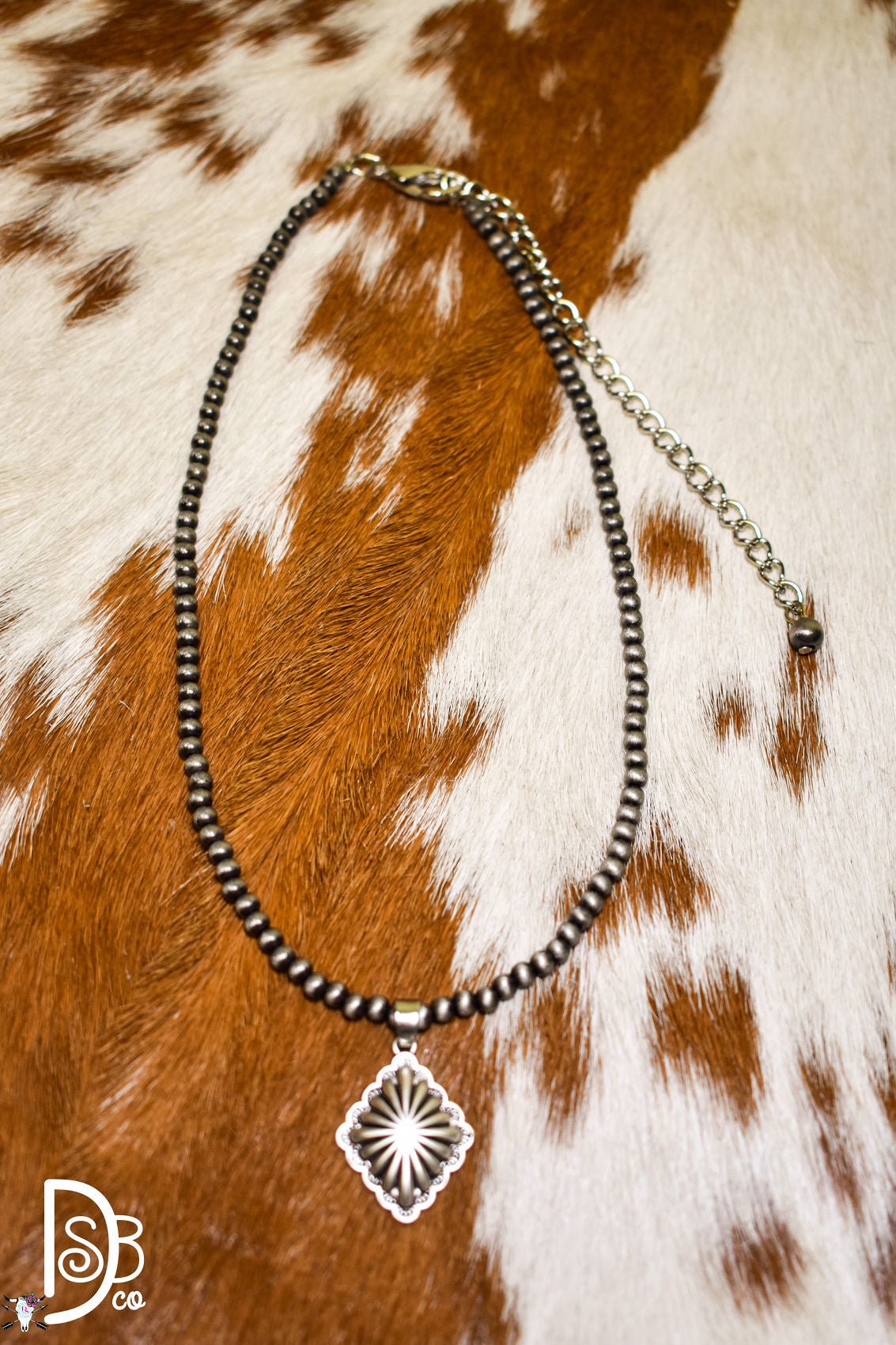 The Diamond Concho Beaded Necklace - Deadwood South Boutique & Company LLC