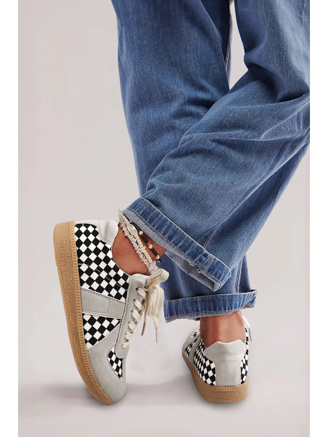The Dolly Checkerboard Sneaker - Deadwood South Boutique & Company LLC