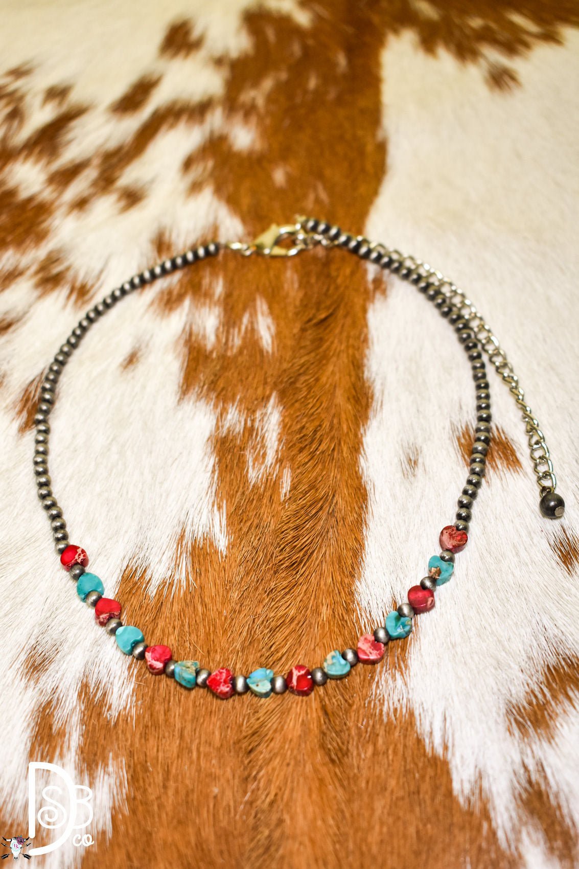 The Gemstone Heart Beaded Necklace - Deadwood South Boutique & Company LLC