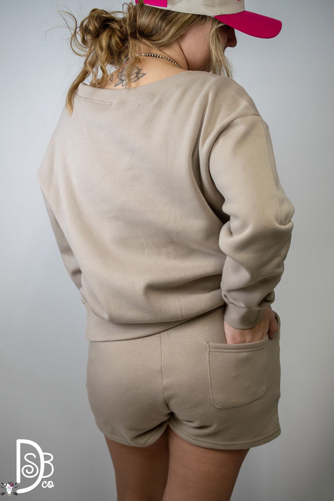 The Hannah Crew Neck & Short Set - Deadwood South Boutique & Company LLC