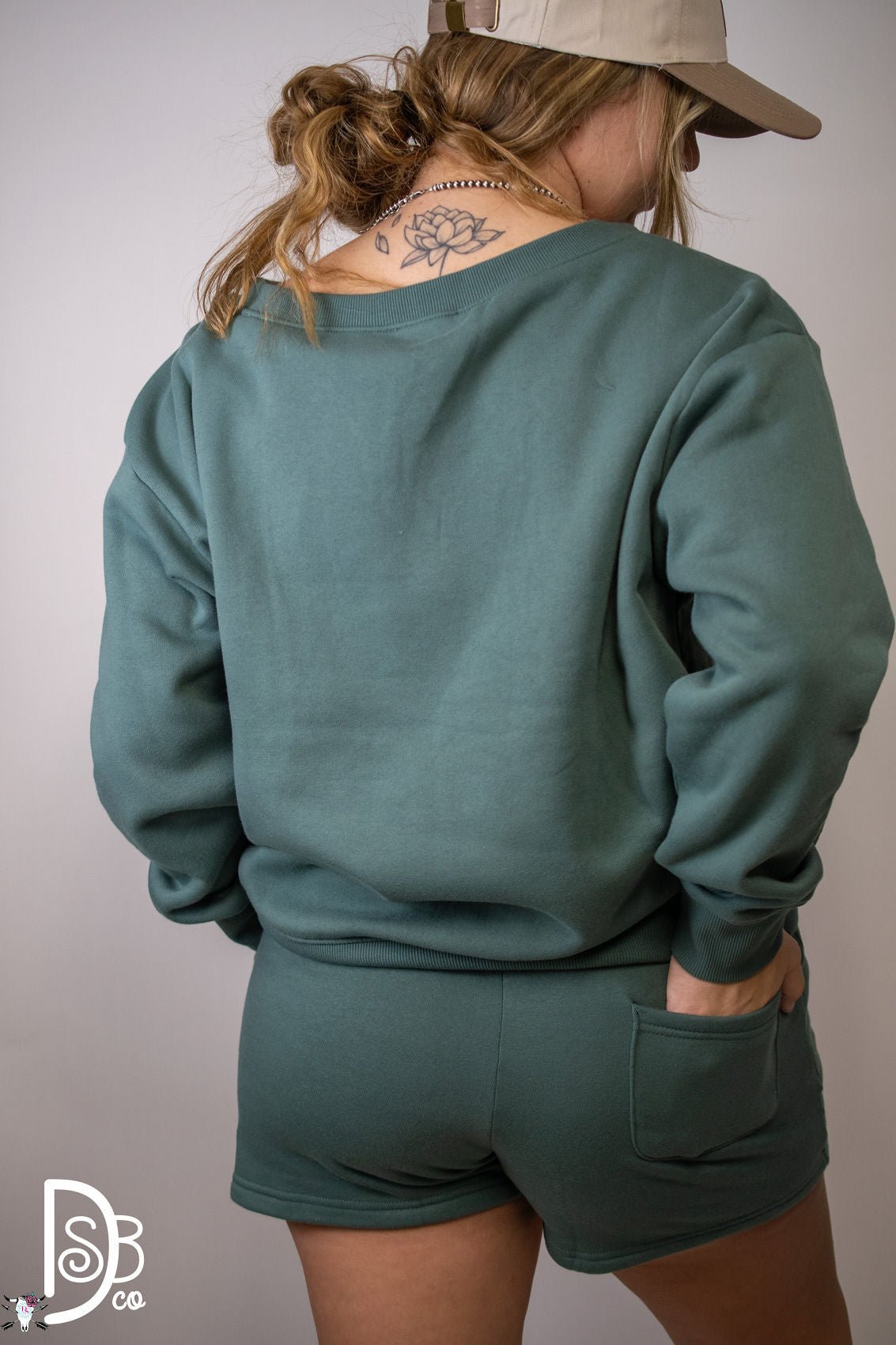 The Hannah Crew Neck & Short Set - Deadwood South Boutique & Company LLC