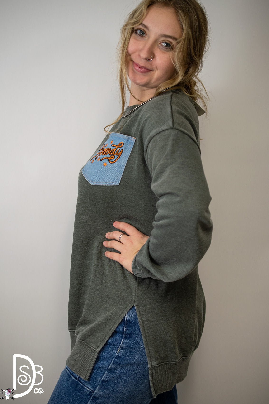 The Howdy Pocket Sweatshirt - Deadwood South Boutique & Company LLC