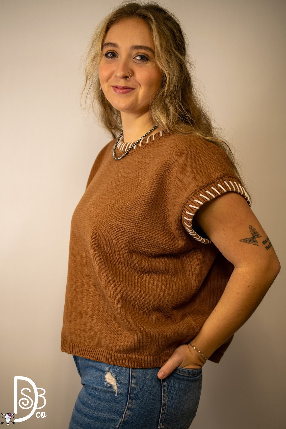 The Jane Knitted Sweater Top - Deadwood South Boutique & Company LLC