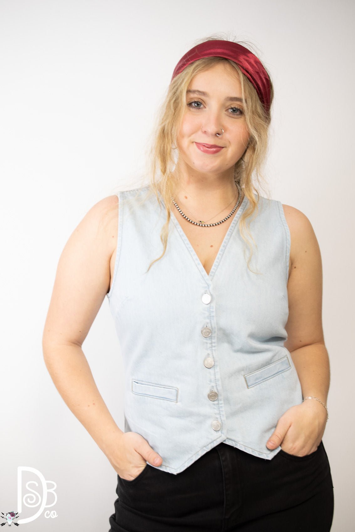 The Kimber Denim Vest - Deadwood South Boutique & Company LLC