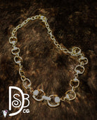 The Lacy Gold & Rhinestone Bit Necklace - Deadwood South Boutique & Company LLC