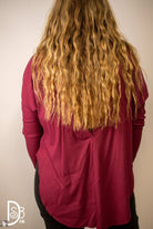 The Lauren Oversized Open Back Ribbed Top - Deadwood South Boutique & Company LLC