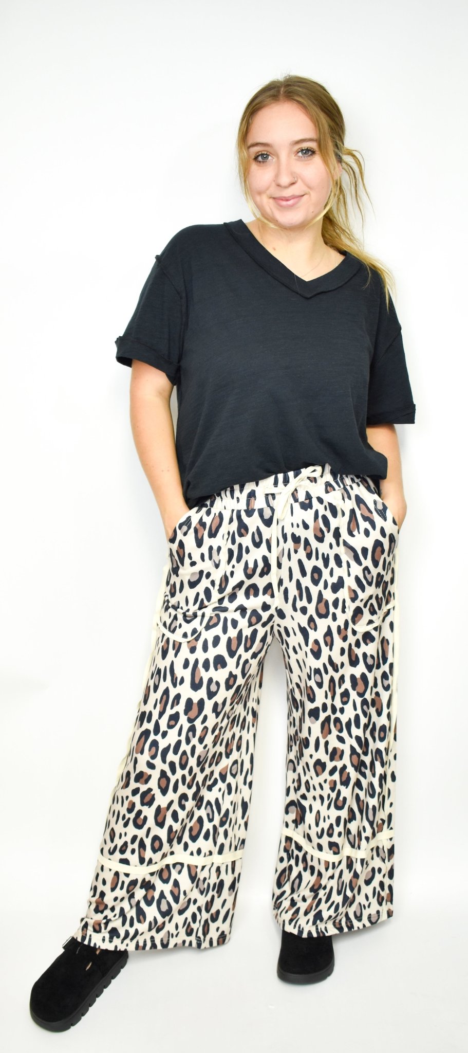 The Leopard Wide Leg Pant - Deadwood South Boutique & Company LLC