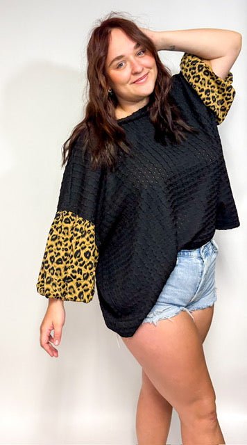 The Lola Leopard Plus Top - Deadwood South Boutique & Company LLC