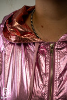 The Metallic Color Block Hooded Windbreaker - Deadwood South Boutique & Company LLC