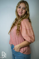 The Mineral Wash Puff Sleeve Top - Deadwood South Boutique & Company LLC
