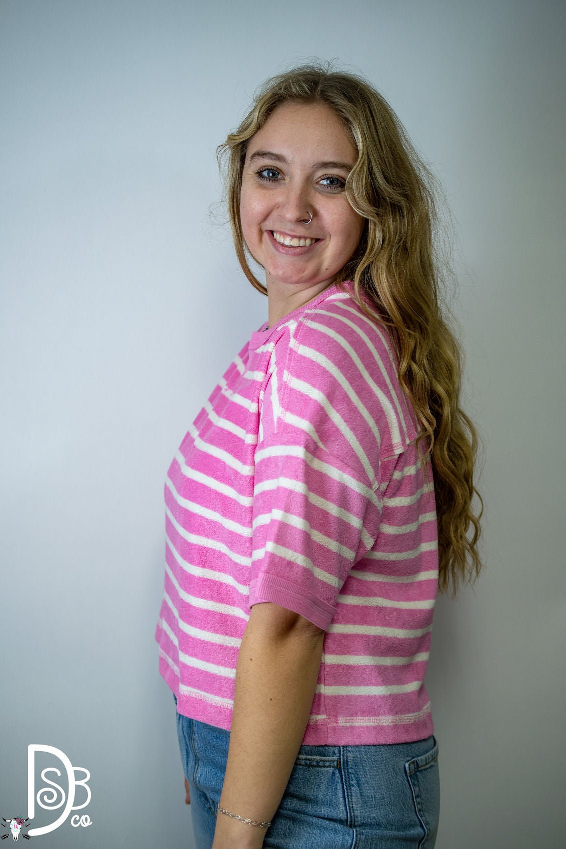The Oversized Striped Comfy Knit Top - Deadwood South Boutique & Company LLC