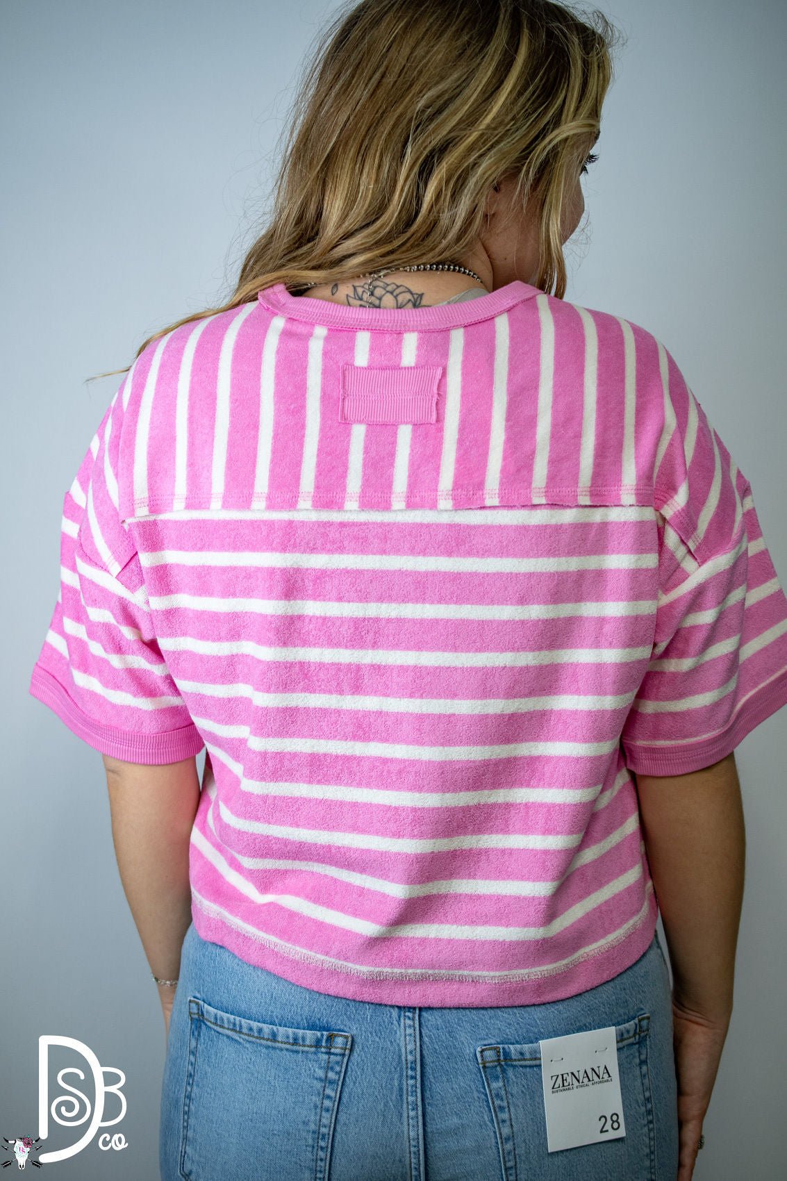 The Oversized Striped Comfy Knit Top - Deadwood South Boutique & Company LLC