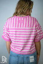The Oversized Striped Comfy Knit Top - Deadwood South Boutique & Company LLC
