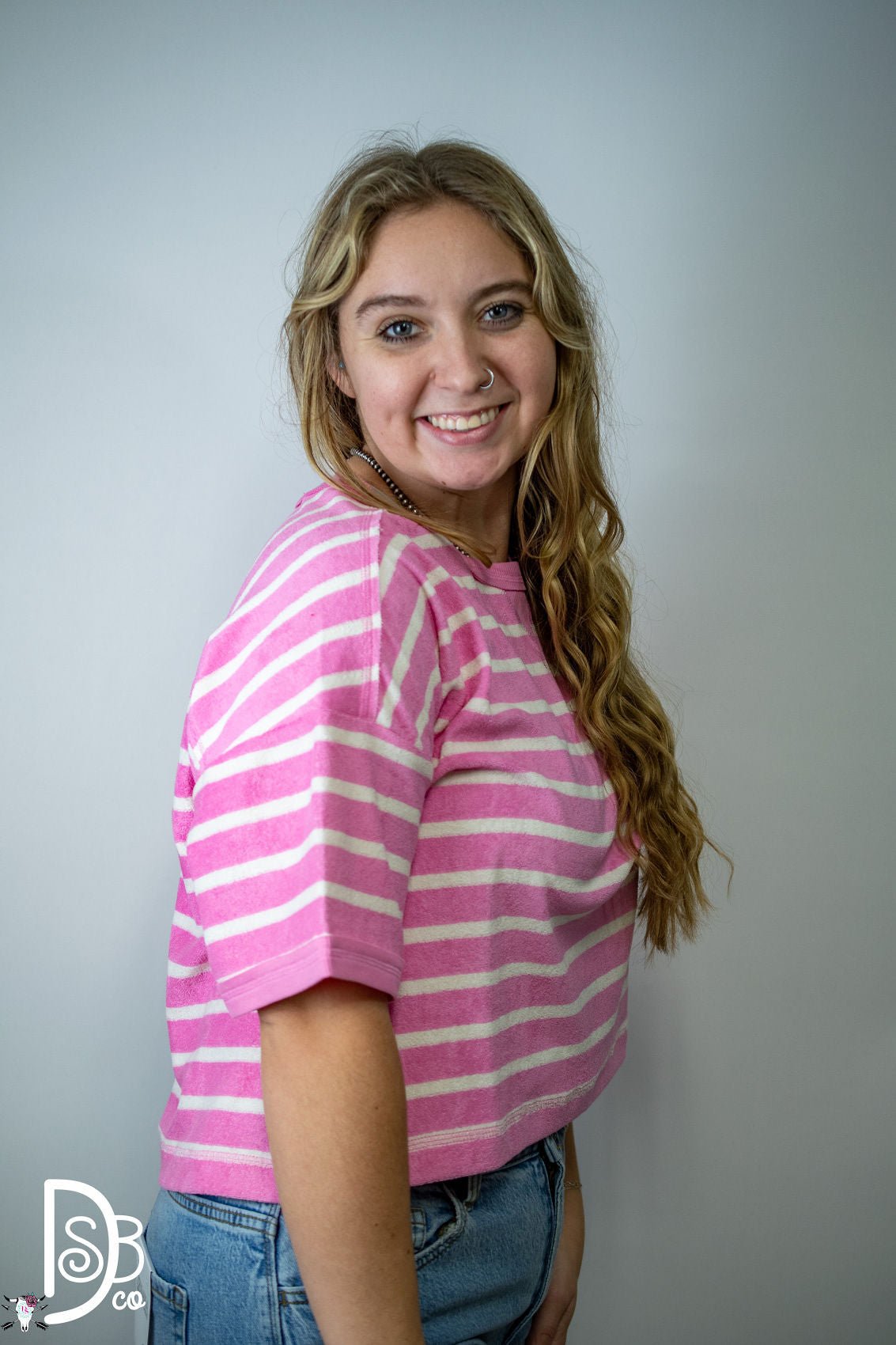The Oversized Striped Comfy Knit Top - Deadwood South Boutique & Company LLC