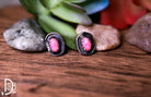 The Pamela Authentic Sterling & Pink Fire Opal Studs - Deadwood South Boutique & Company LLC
