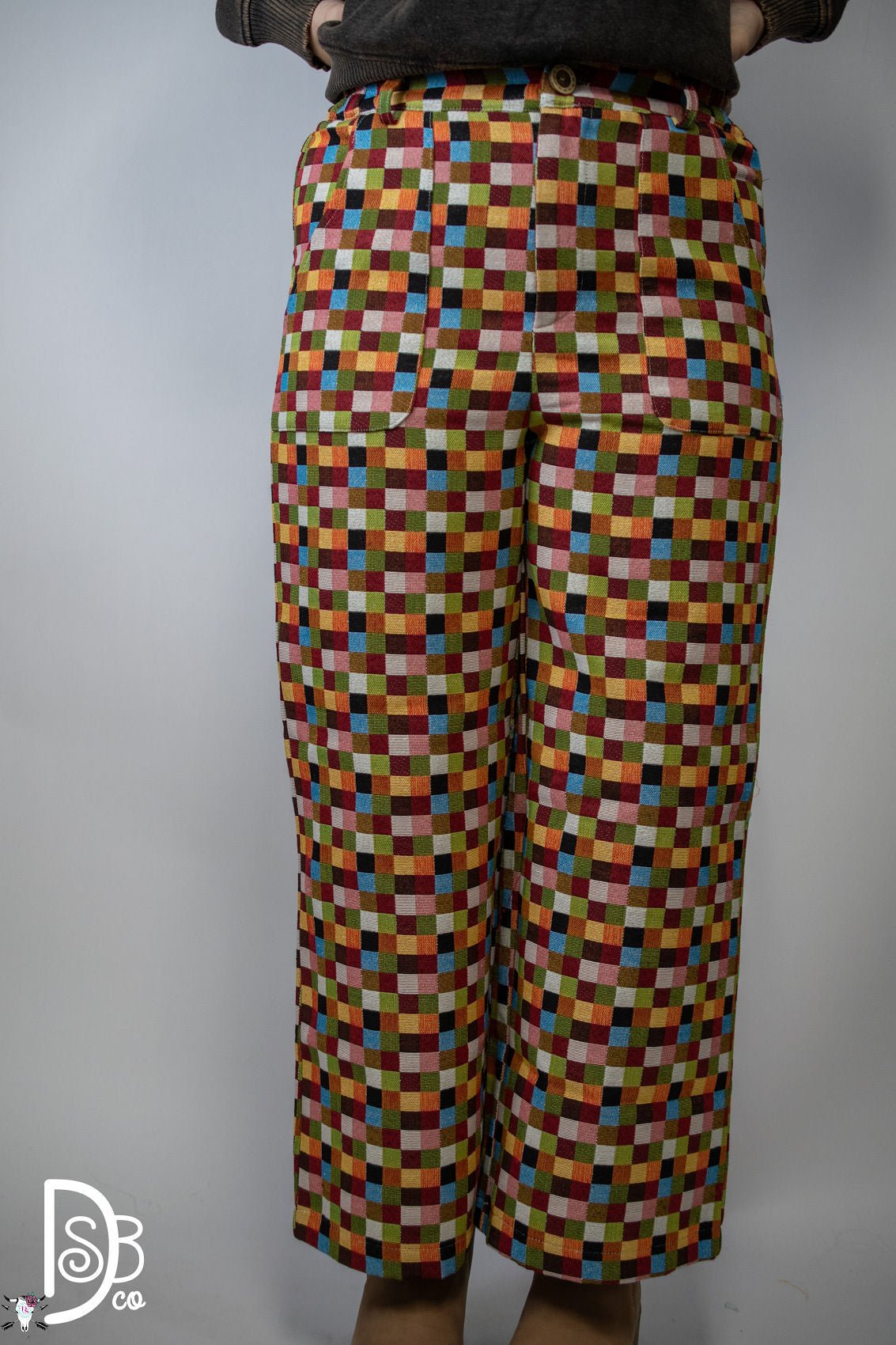 The Patchwork Checkered Pants - Deadwood South Boutique & Company LLC