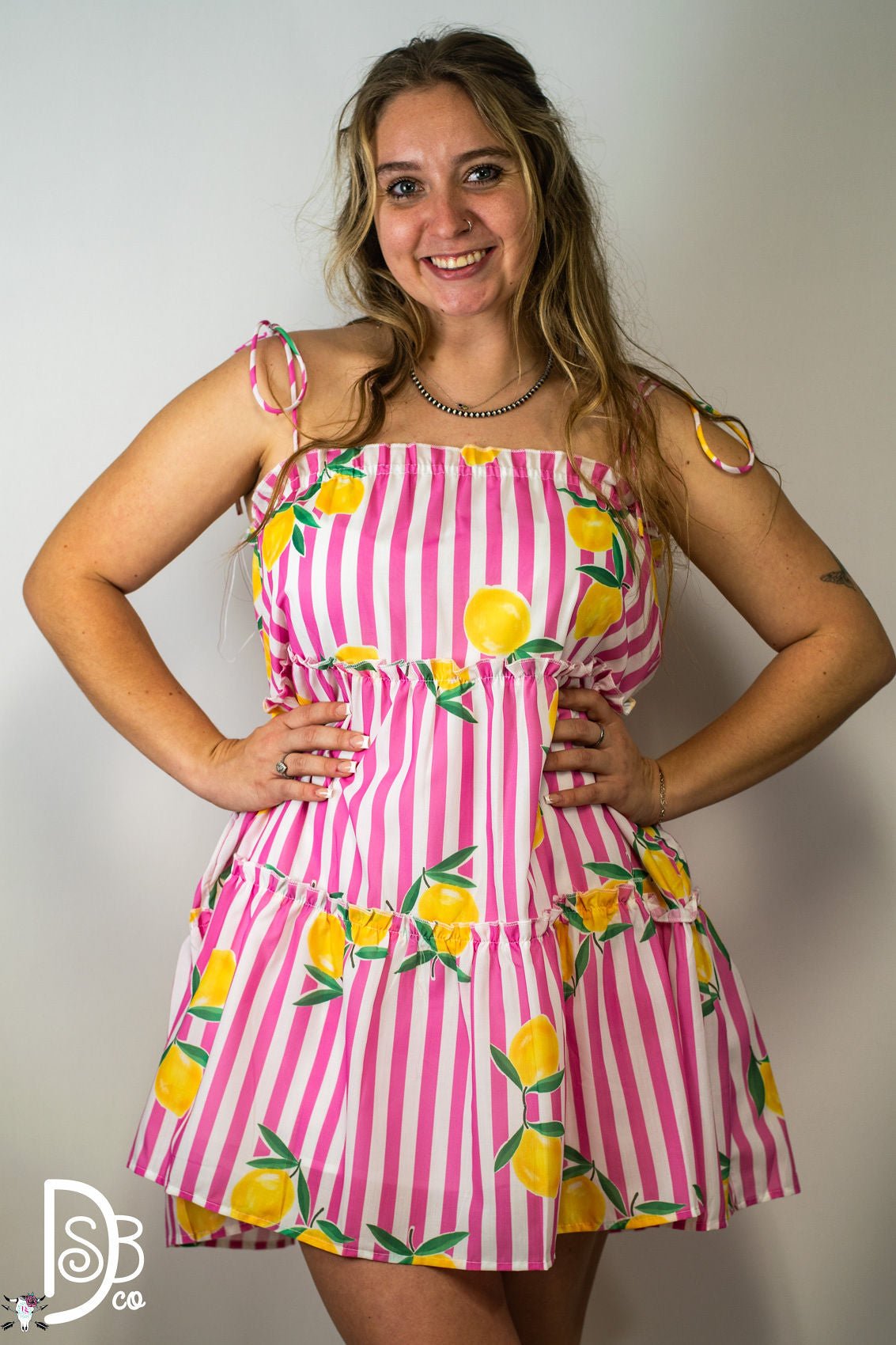 The Pink Lemonade Striped Dress - Deadwood South Boutique & Company LLC